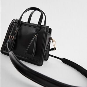Zara Mini City Bag with Gold Hardware